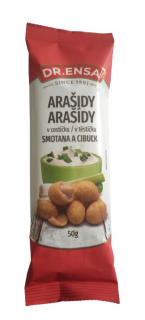 Arašidy s príchuťou smotany a cibuľky